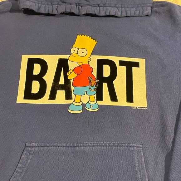 Zara “The Simpsons- Bart” Hoodie- Blue Size 10 - Picture 4 of 10